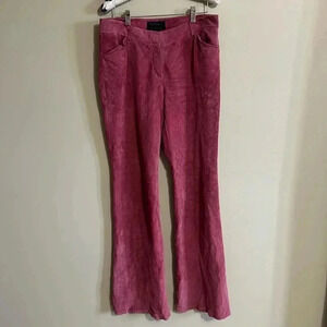 Pink suede pants